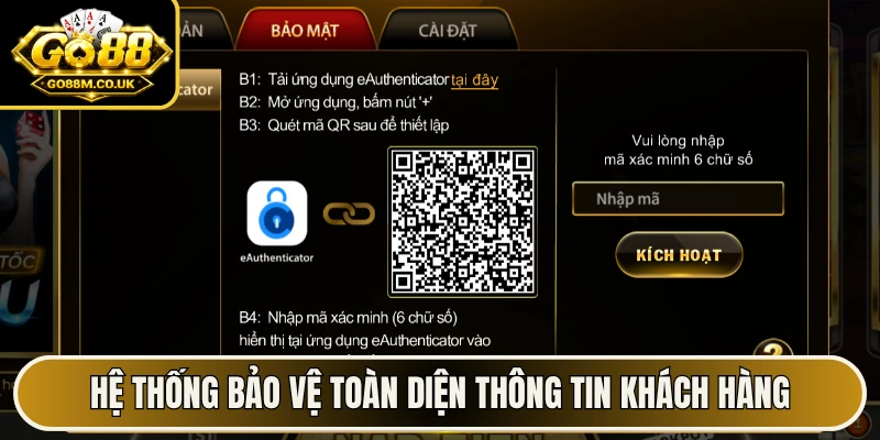 Hệ thống bảo vệ toàn diện thông tin khách hàng