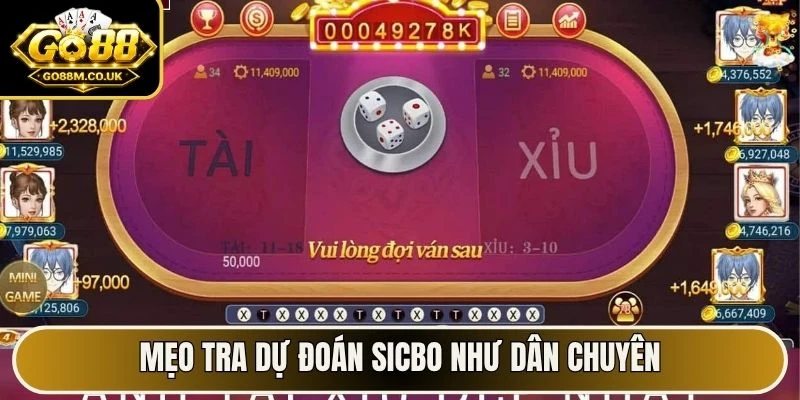 Mẹo tra dự đoán sicbo như dân chuyên